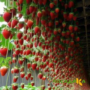 Клубника ампельная Анастасия купить по цене от 370р. в интернет-магазине «Посадика» с доставкой почтой в в Луховицые и по всей России – [изображение №1].